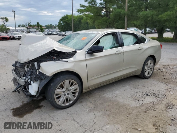 2015 Chevrolet Impala LS с VIN 2G11X5SL2F9277969, выставлен на аукционе Copart как лот 59037794 с пробегом Не указан миль и Списание • Salvage title. История ставок и продаж доступна на DreamBid. Изображение 1.