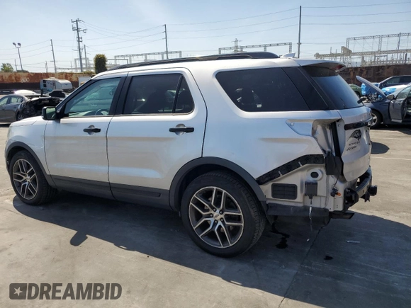 2016 Ford Explorer Sport with VIN 1FM5K8GT8GGB63085, listed as a Copart auction lot 50185475 with 166,612 mi miles and Salvage Title. Bid and sale history available at carsss.com. Image 2.