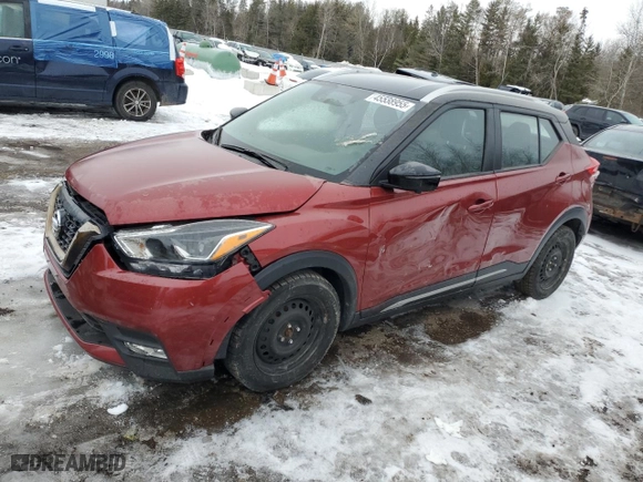 2019 Nissan Kicks S with VIN 3N1CP5CU3KL524370, listed as a Copart auction lot 45538955 with 136,915 mi miles and Clean Title. Bid and sale history available at carsss.com. Image 1.