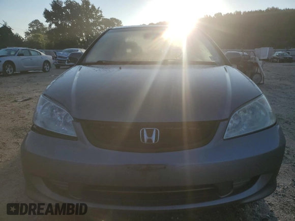 2005 Honda Civic Cpe EX with VIN 1HGEM22955L031091, listed as a Copart auction lot 73476834 with 142,771 mi miles and Clean Title. Bid and sale history available at carsss.com. Image 5.