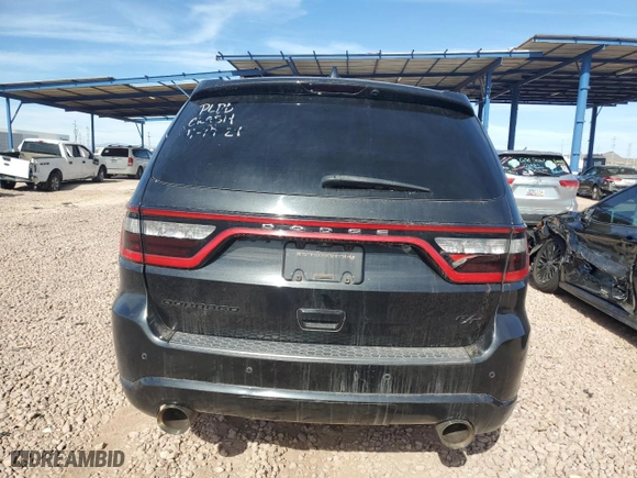 2016 Dodge Durango R/T with VIN 1C4SDHCT5GC502576, listed as a Copart auction lot 42553045 with 107,329 mi miles and Salvage Title. Bid and sale history available at carsss.com. Image 6.