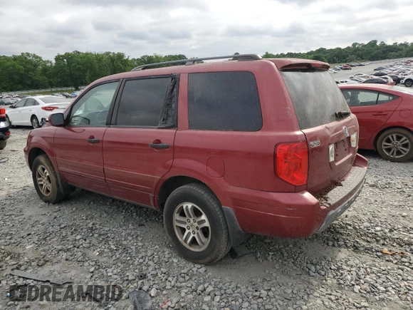 2005 Honda Pilot EX-L with VIN 5FNYF18515B057551, listed as a Copart auction lot 54396555 with 332,831 mi miles and Clean Title. Bid and sale history available at carsss.com. Image 2.