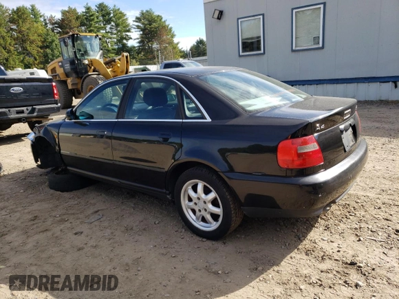 1999 Audi A4 with VIN WAUED28D8XA056525, listed as a Copart auction lot 72055614 with 179,261 mi miles and Salvage Title. Bid and sale history available at carsss.com. Image 2.