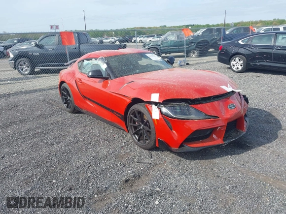 2024 Toyota Supra 3.0 with VIN WZ1DB0G09RW063546, listed as a IAAI auction lot 42102760 with 4,854 mi miles and . Bid and sale history available at DreamBid. Image 1.