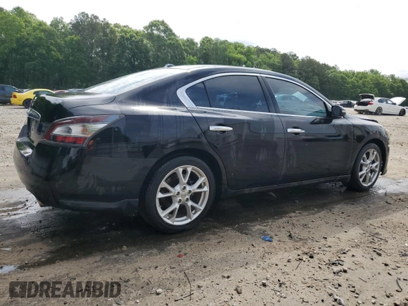 2013 Nissan Maxima S with VIN 1N4AA5AP1DC840938, listed as a Copart auction lot 54053185 with 145,174 mi miles and Salvage Title. Bid and sale history available at DreamBid. Image 3.