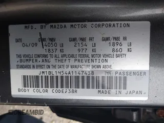 2010 Mazda 3 s Grand Touring with VIN JM1BL1H54A1147438, listed as a IAAI auction lot 41957141 with 143,655 mi miles. Bid and sale history available at carsss.com. Image 9.