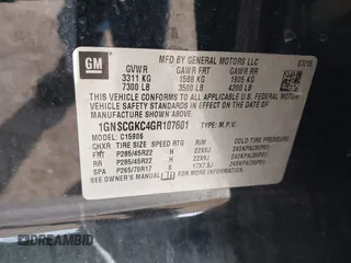 2016 Chevrolet Suburban LS с VIN 1GNSCGKC4GR107601, выставлен на аукционе IAAI как лот 41851819 с пробегом 481 158 миль миль и . История ставок и продаж доступна на DreamBid. Изображение 9.