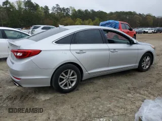 2015 Hyundai Sonata SE with VIN 5NPE24AF8FH154719, listed as a Copart auction lot 52802045 with 106,257 mi miles and Salvage Title. Bid and sale history available at DreamBid. Image 3.