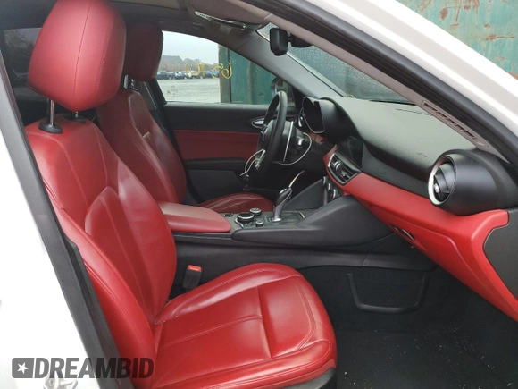 2019 Alfa Romeo Giulia Ti Sport with VIN ZARFAMBN1K7604602, listed as a Copart auction lot 65885482 with 65,701 mi miles. Bid and sale history available at carsss.com. Image 5.