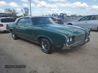 1972 Oldsmobile Cutlass with VIN 3J67K2M135052, listed as a Copart auction lot 75190394 with 78,577 mi miles and Non Repairable. Bid and sale history available at DreamBid. Image 4.