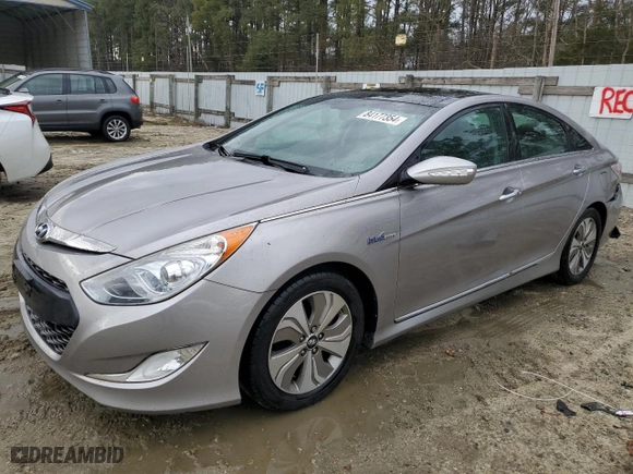 2014 Hyundai Sonata Hybrid Limited with VIN KMHEC4A47EA103256, listed as a Copart auction lot 84177354 with 145,302 mi miles and Salvage Title. Bid and sale history available at carsss.com. Image 1.