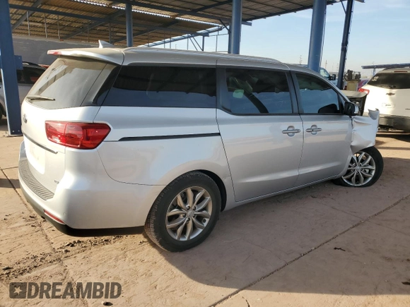 2020 Kia Sedona EX with VIN KNDMB5C11L6618720, listed as a Copart auction lot 86385204 with 60,612 mi miles and Salvage Title. Bid and sale history available at carsss.com. Image 3.