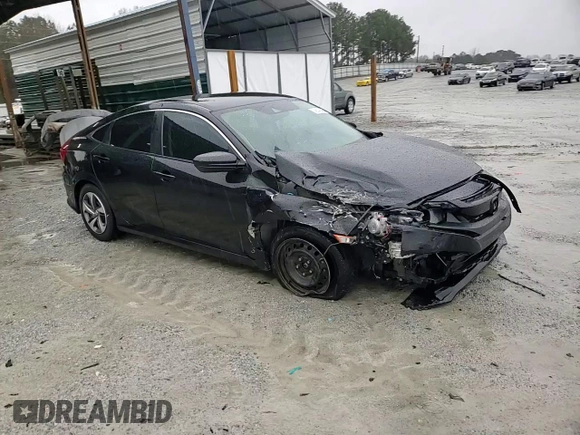 2019 Honda Civic Sedan LX with VIN 19XFC2F60KE031929, listed as a Copart auction lot 48042095 with 96,958 mi miles and Salvage Title. Bid and sale history available at carsss.com. Image 11.