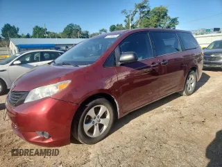 2015 Toyota Sienna L with VIN 5TDZK3DC6FS609767, listed as a Copart auction lot 61188585 with 136,286 mi miles and Salvage title. Bid and sale history available at DreamBid. Image 1.