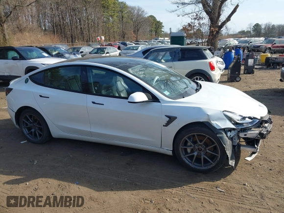 2021 Tesla Model 3 Long Range with VIN 5YJ3E1EB2MF858267, listed as a IAAI auction lot 41782360 with 79,671 mi miles and . Bid and sale history available at DreamBid. Image 13.