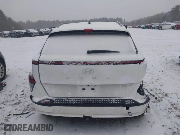 2025 Hyundai Kona Limited with VIN KM8HE3A60SU018112, listed as a IAAI auction lot 41165981 with 4,321 mi miles and . Bid and sale history available at DreamBid. Image 17.