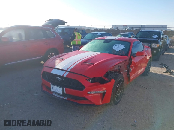 2022 Ford Mustang GT with VIN 1FA6P8CF7N5136548, listed as a IAAI auction lot 41661447 with 18,254 mi miles and . Bid and sale history available at DreamBid. Image 18.