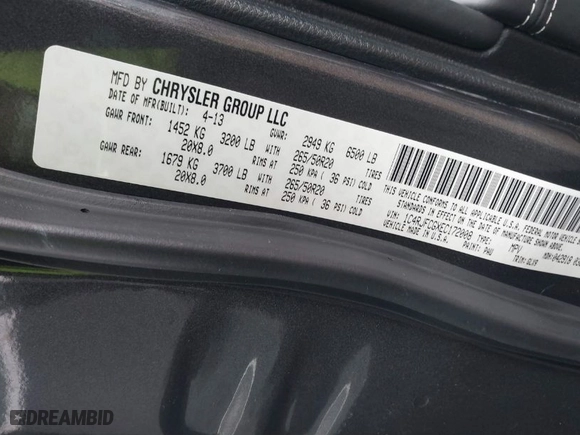 2014 Jeep Grand Cherokee Overland with VIN 1C4RJFCGXEC172008, listed as a IAAI auction lot 41719313 with 164,682 mi miles. Bid and sale history available at carsss.com. Image 9.