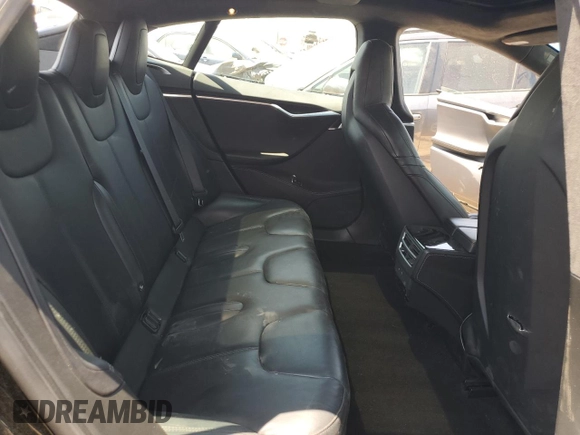 2016 Tesla Model S 70 with VIN 5YJSA1E12GF170238, listed as a Copart auction lot 60258355 with 47,163 mi miles and Salvage title. Bid and sale history available at DreamBid. Image 10.