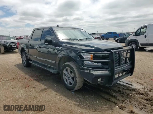2018 Ford F-150 XL with VIN 1FTEW1E58JKD66986, listed as a Copart auction lot 59444175 with 142,775 mi miles and Salvage title. Bid and sale history available at DreamBid. Image 14.