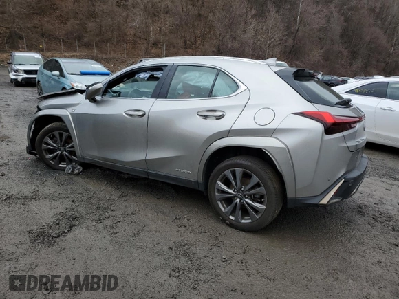 2022 Lexus UX 250h F Sport with VIN JTHR9JBH6N2060011, listed as a Copart auction lot 48199415 with Not Provided miles and Salvage Title. Bid and sale history available at DreamBid. Image 2.