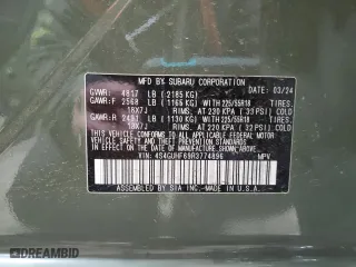 2024 Subaru Crosstrek Sport with VIN 4S4GUHF69R3774896, listed as a Copart auction lot 50823815 with 10,049 mi miles and Salvage Title. Bid and sale history available at carsss.com. Image 15.