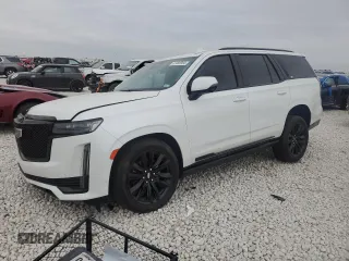 2023 Cadillac Escalade Sport Platinum with VIN 1GYS3GKLXPR495615, listed as a Copart auction lot 87483964 with 14,214 mi miles and Salvage title. Bid and sale history available at DreamBid. Image 1.