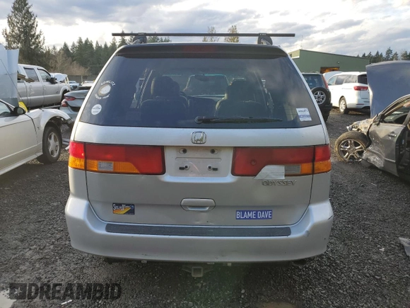 2003 Honda Odyssey EX-L with VIN 5FNRL18913B093284, listed as a Copart auction lot 82364343 with Not Provided miles and Salvage Title. Bid and sale history available at DreamBid. Image 6.