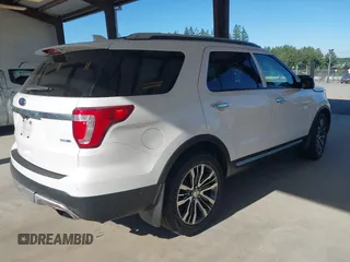 2016 Ford Explorer Platinum z VIN 1FM5K8HT5GGB26980, wystawiony jako IAAI lot #42674613 z przebiegiem 94 957 mil mil oraz . Historia ofert i sprzedaży dostępna na DreamBid. Obrazek 4.