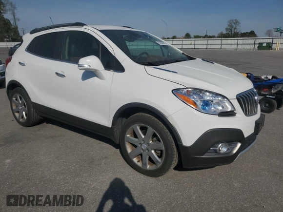 2016 Buick Encore Leather with VIN KL4CJGSB1GB714553, listed as a Copart auction lot 51039915 with 97,858 mi miles and Salvage Title. Bid and sale history available at carsss.com. Image 4.