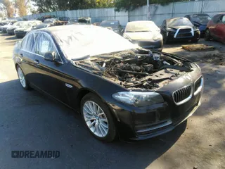 2014 BMW 5 Series 528i with VIN WBA5A5C58ED510021, listed as a IAAI auction lot 41274708 with 1 mi miles. Bid and sale history available at carsss.com. Image 1.