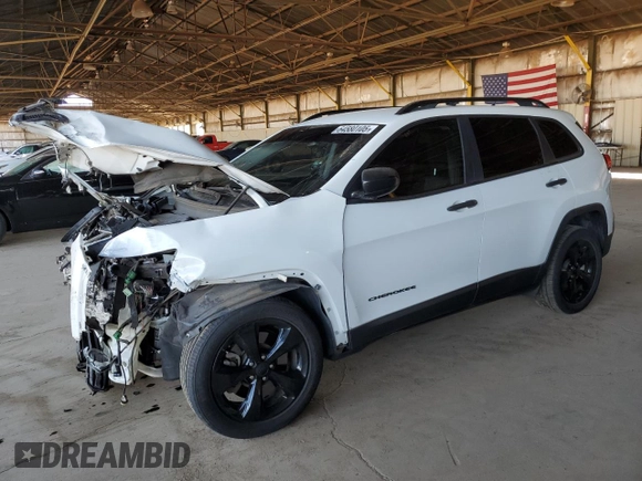 2017 Jeep Cherokee Altitude with VIN 1C4PJLAB3HW661754, listed as a Copart auction lot 64580105 with 62,427 mi miles and Salvage title. Bid and sale history available at DreamBid. Image 1.