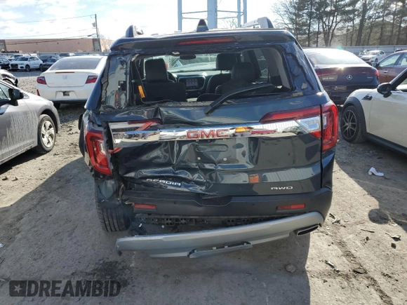 2020 GMC Acadia SLT with VIN 1GKKNULS7LZ152649, listed as a Copart auction lot 88875945 with 44,099 mi miles and Salvage Title. Bid and sale history available at DreamBid. Image 6.