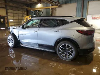 2024 Chevrolet Blazer RS с VIN 3GNKBKRSXRS146244, выставлен на аукционе Copart как лот 62094145 с пробегом 12 036 миль миль и Списание • Salvage title. История ставок и продаж доступна на DreamBid. Изображение 2.