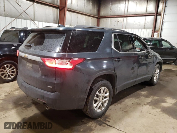 2021 Chevrolet Traverse LT z VIN 1GNEVHKW4MJ220868, wystawiony jako Copart lot #56047545 z przebiegiem 65 042 mil mil oraz Szkoda całkowita • Salvage title. Historia ofert i sprzedaży dostępna na DreamBid. Obrazek 3.