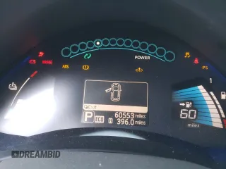 2017 Nissan LEAF SL with VIN 1N4BZ0CP7HC307611, listed as a Copart auction lot 47071833 with 60,553 mi miles. Bid and sale history available at carsss.com. Image 9.