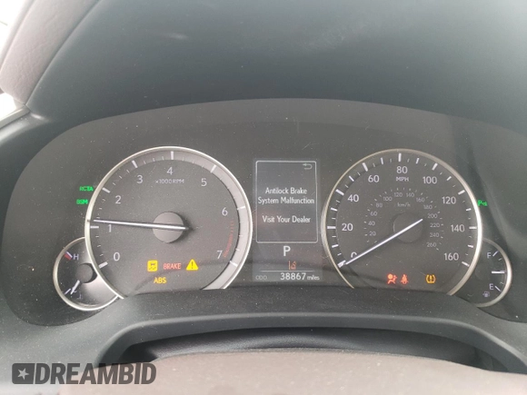 2019 Lexus RX 350 with VIN 2T2BZMCAXKC181994, listed as a Copart auction lot 57585075 with 38,867 mi miles and Salvage title. Bid and sale history available at DreamBid. Image 9.