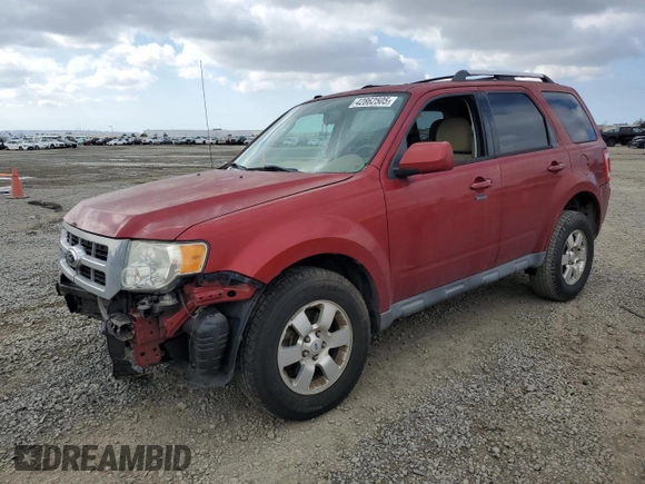 2012 Ford Escape Limited with VIN 1FMCU0E7XCKC67528, listed as a Copart auction lot 42862505 with 169,917 mi miles and Salvage Title. Bid and sale history available at DreamBid. Image 1.