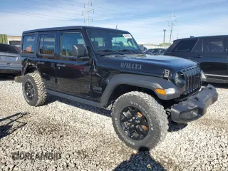 2021 Jeep Wrangler Unlimited Willys Sport with VIN 1C4HJXDG2MW569922, listed as a Copart auction lot 44619615 with 47,641 mi miles and Salvage title. Bid and sale history available at DreamBid. Image 4.