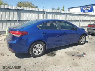 2017 Kia Forte LX with VIN 3KPFK4A70HE115109, listed as a Copart auction lot 50567615 with 124,460 mi miles and Salvage Title. Bid and sale history available at carsss.com. Image 3.