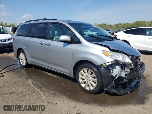 2015 Toyota Sienna Limited with VIN 5TDDK3DCXFS114708, listed as a Copart auction lot 55411465 with Not Provided miles and Salvage Title. Bid and sale history available at DreamBid. Image 4.