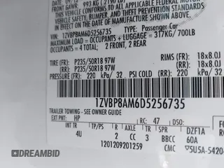 2013 Ford Mustang V6 with VIN 1ZVBP8AM6D5256735, listed as a IAAI auction lot 42322736 with 88,161 mi miles and . Bid and sale history available at DreamBid. Image 9.