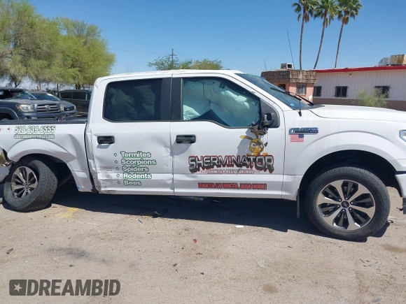 2020 Ford F-150 XL with VIN 1FTEW1EP9LKE79673, listed as a IAAI auction lot 42164533 with Not provided miles and . Bid and sale history available at DreamBid. Image 14.