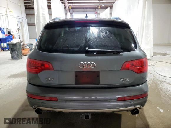 2014 Audi Q7 3.0T Premium with VIN WA1CGAFE0ED013195, listed as a Copart auction lot 61104194 with 117,065 mi miles and Salvage Title. Bid and sale history available at carsss.com. Image 6.