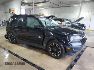 2021 Ford Bronco Sport Outer Banks with VIN 3FMCR9C66MRB35783, listed as a Copart auction lot 57086685 with 24,712 mi miles and Salvage title. Bid and sale history available at DreamBid. Image 4.