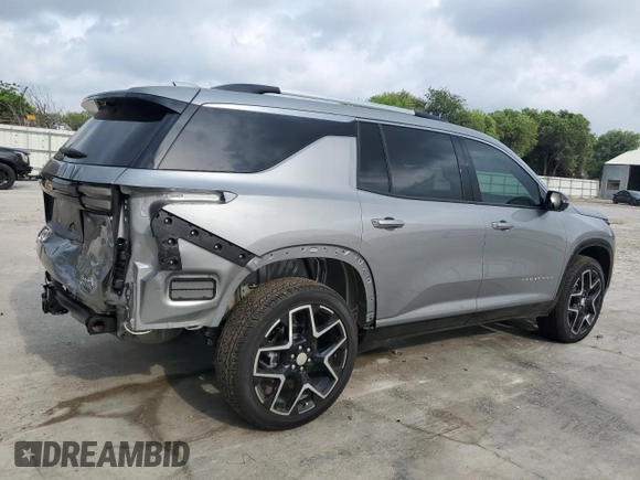 2025 Chevrolet Traverse with VIN 1GNERKRS3SJ128166, listed as a Copart auction lot 54423255 with 5,456 mi miles and Salvage title. Bid and sale history available at DreamBid. Image 3.
