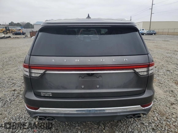 2020 Lincoln Aviator Reserve with VIN 5LM5J7WC1LGL09090, listed as a Copart auction lot 44200025 with 65,494 mi miles and Salvage title. Bid and sale history available at DreamBid. Image 6.
