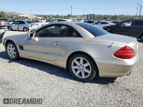 2003 Mercedes-Benz SL 500 z VIN WDBSK75F83F056017, wystawiony jako Copart lot #57662775 z przebiegiem 264 449 mil mil oraz Czysty tytuł • Clean title. Historia ofert i sprzedaży dostępna na DreamBid. Obrazek 2.