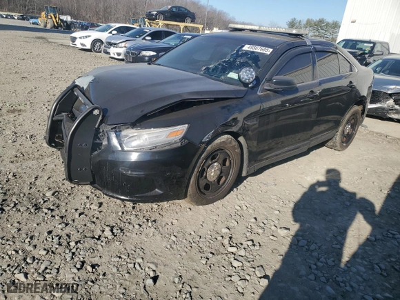 2013 Ford Sedan Police Interceptor with VIN 1FAHP2M80DG169805, listed as a Copart auction lot 48567695 with 0 mi miles and Salvage Title. Bid and sale history available at carsss.com. Image 1.