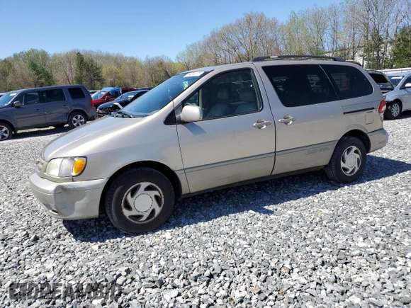 2002 Toyota Sienna LE with VIN 4T3ZF13C62U478035, listed as a Copart auction lot 54890375 with 123,861 mi miles and Clean Title. Bid and sale history available at carsss.com. Image 1.